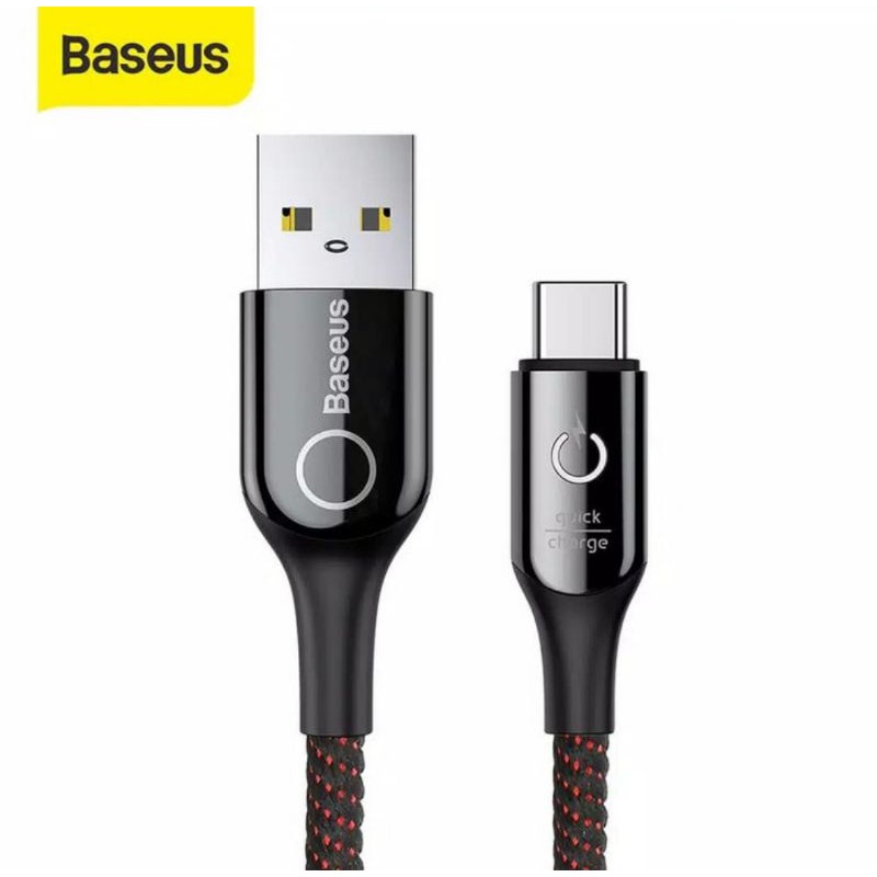Kabel Data Type-C Baseus Smart Power Off Auto Disconnect Fastcharging 3A Cable USB C