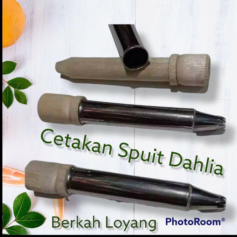 Spuit Dahlia Cetakan kue Semprit Mawar Dorong Sodok kayu