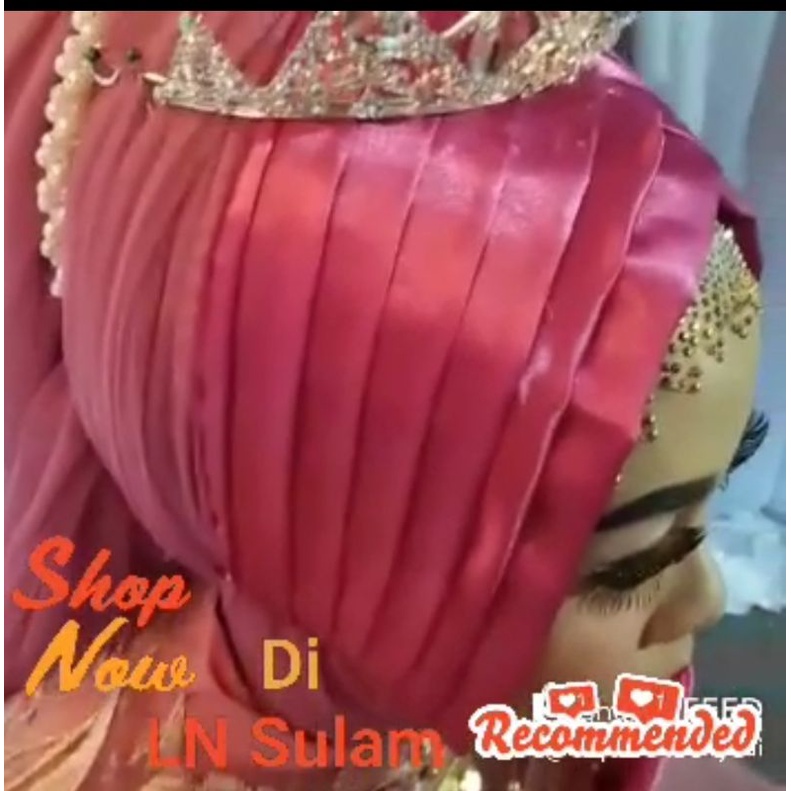 Hijab pengantin Turki veil kerudung slayer 100 cm veil jilbab pengantin hijab jilbab akad bride untuk gaun wedding slendang pengantin fashion veile motif baru