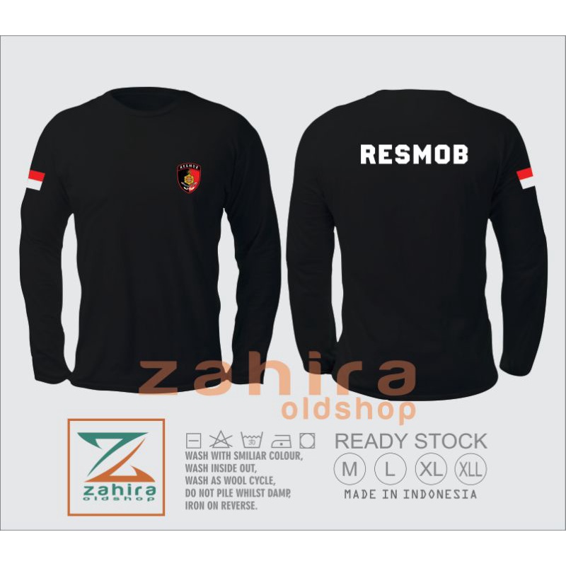 KAOS RESMOB / BAJU POLISI RESMOB / ATASAN RESMOB LENGAN PANJANG LOGO RESMOB