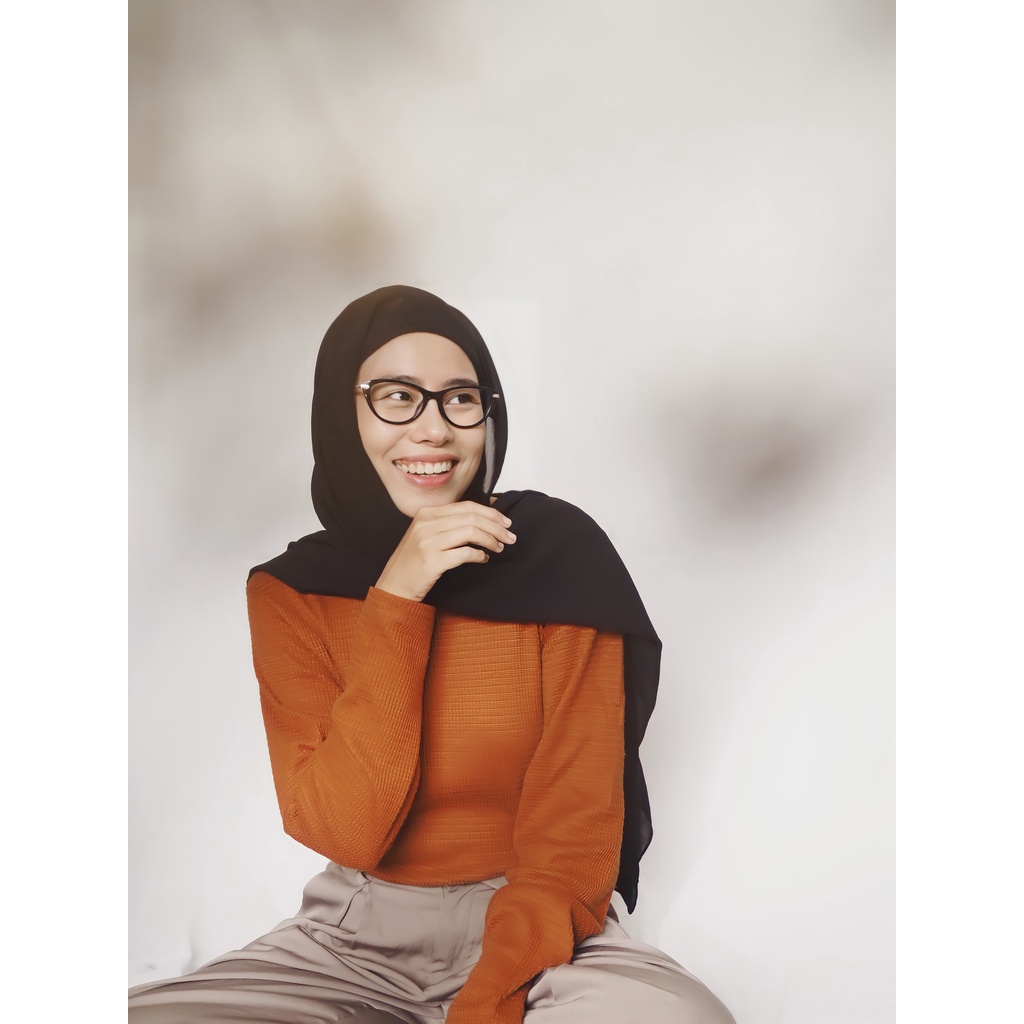 Flavia Eyewear - Kacamata Kira Cat Eye Acetat (custom minus, photochromic, blueray, bluechromic dan photobrown)