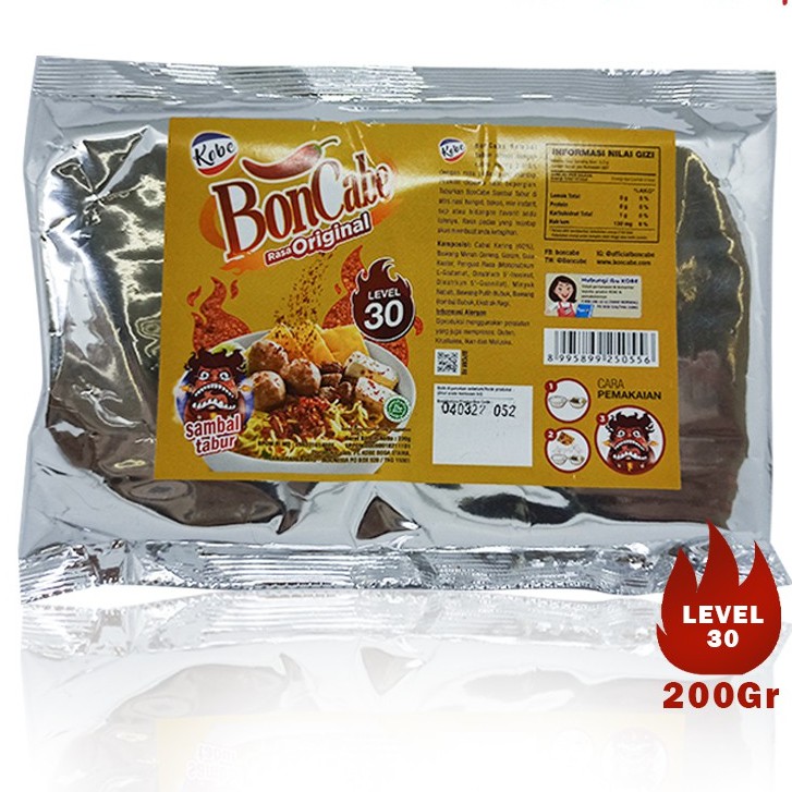 

Boncabe original 200 gram level 30 cabai tabur kobe