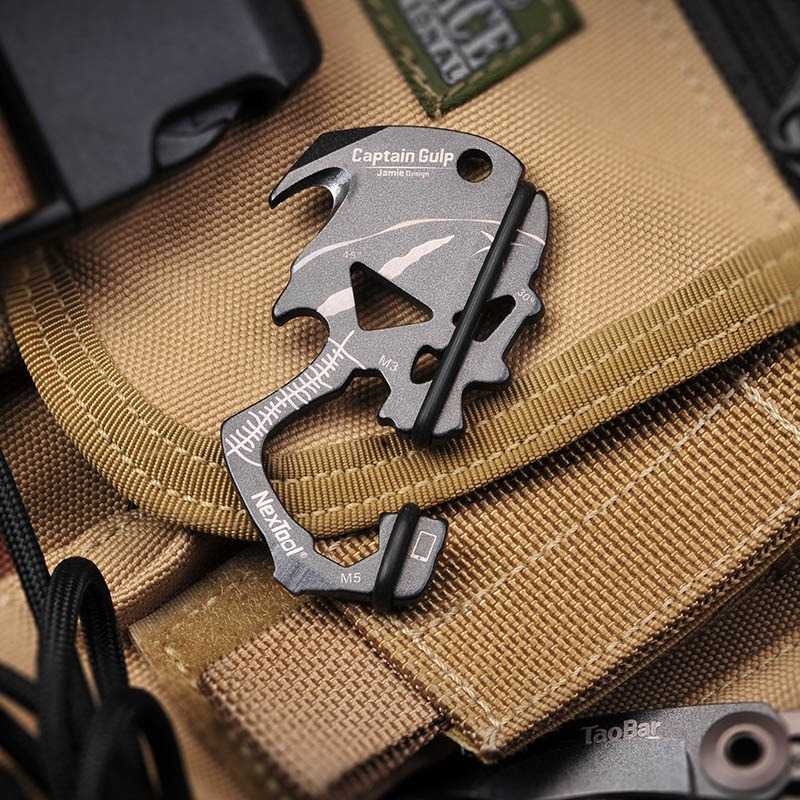 Alat Multifungsi 10 in 1 Smartphone Stand Wrench EDC Survival Tools
