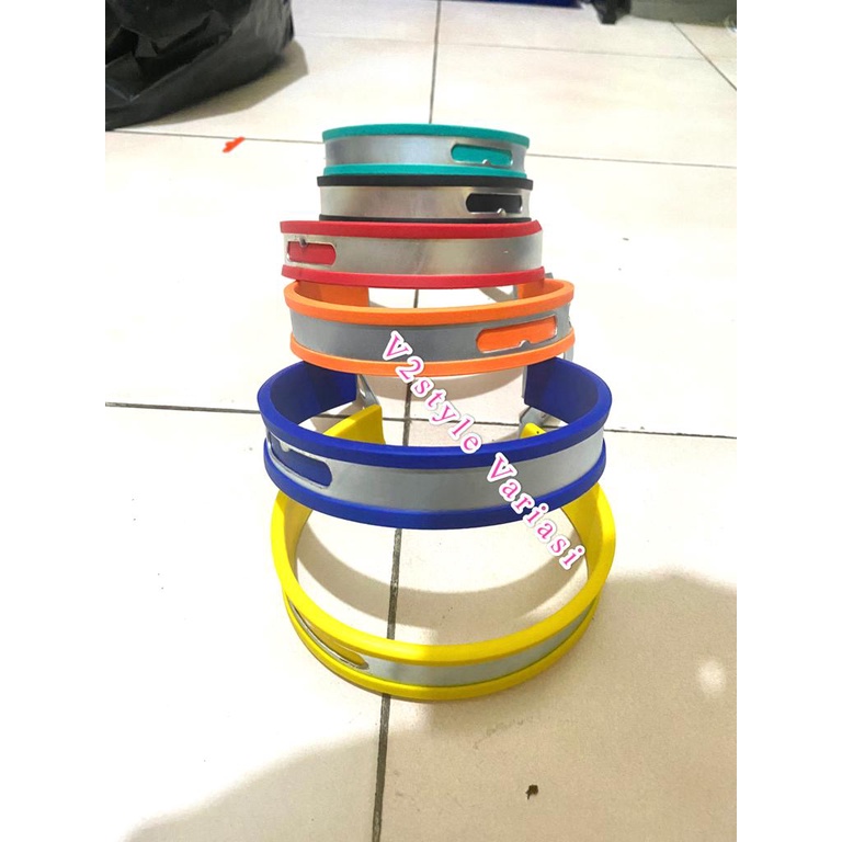 KLEMAN KNALPOT KLEM BREKET + KARET GANTUNGAN PENAHAN KNALPOT 3.5 INCH VIXION FU NOUVO VEGA R25 YZF R3 MT25 MT07 CBR MEGA PRO VERSA THUNDER VEGA FIZ R MX BLADE SPACY FU TIGER NINJA KLX Crf Trail Cros Vixion Byson Forza Scorpio Nmax Pcx Beat Vario Revo Supr