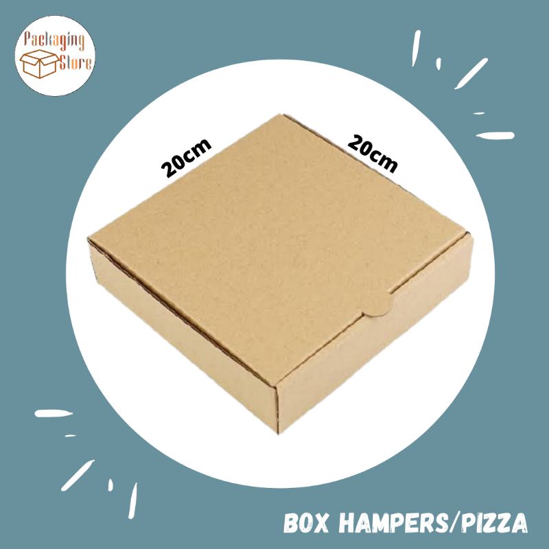 

[Min 3Pcs] BOX HAMPERS 20X20 / BOX PIZZA 20x20 / KARDUS DIE CUT 20cm x 20cm / BOX HAMPERS MURAH