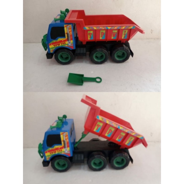 Dump Truck Pembawa Pasir Mainan Anak Laki Laki Truk Bak Pasir Mobilan Plastik