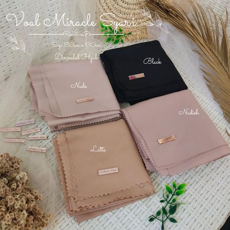 "RSD. 876514" VOAL MIRACLE SYARI by Dinnalul Hijab FREE POUCH