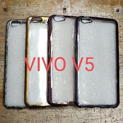 VIVO V5 / Y67 KARET SOFTCASE WARNA WARNI LIST CHROM MANTAP MURAH MERIAH