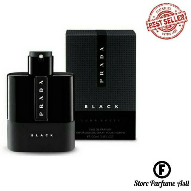 Parfum Original Luna Rossa Black Prada Parfum Pria Edp 100ml
