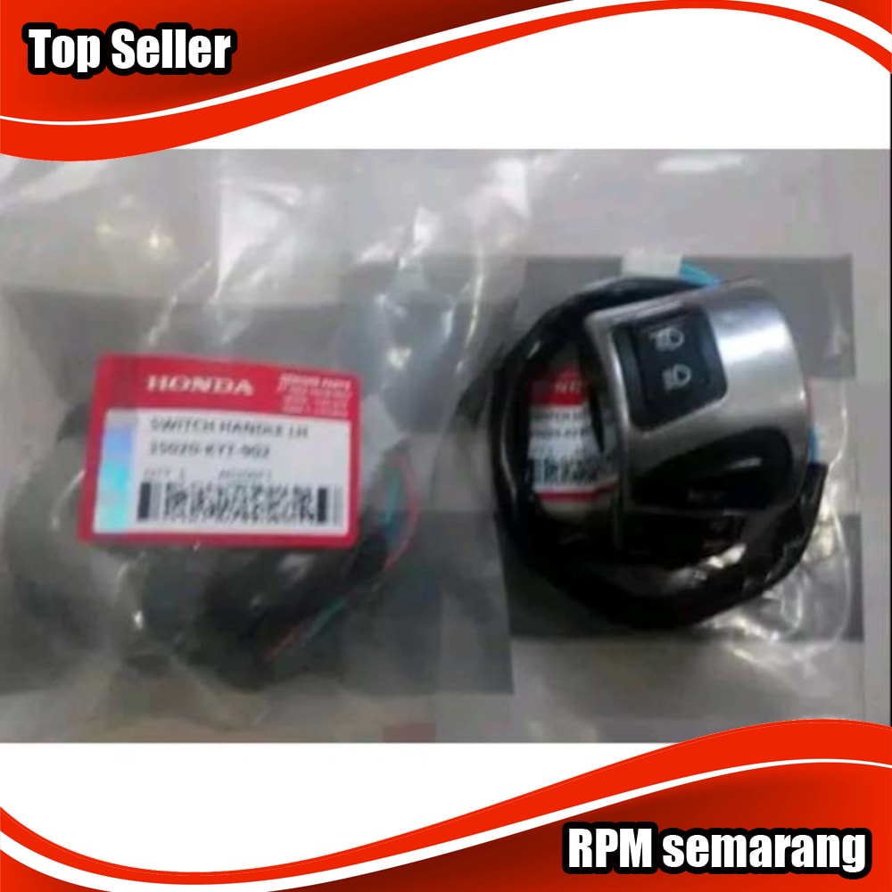 Saklar holder switch sein sen riting reting Kiri silver Honda Scoopy karbu Original