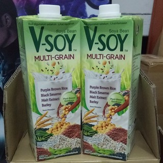 Susu Vsoy Kedelai 1 Liter Multigrain Original / Susu Kedelai | Shopee