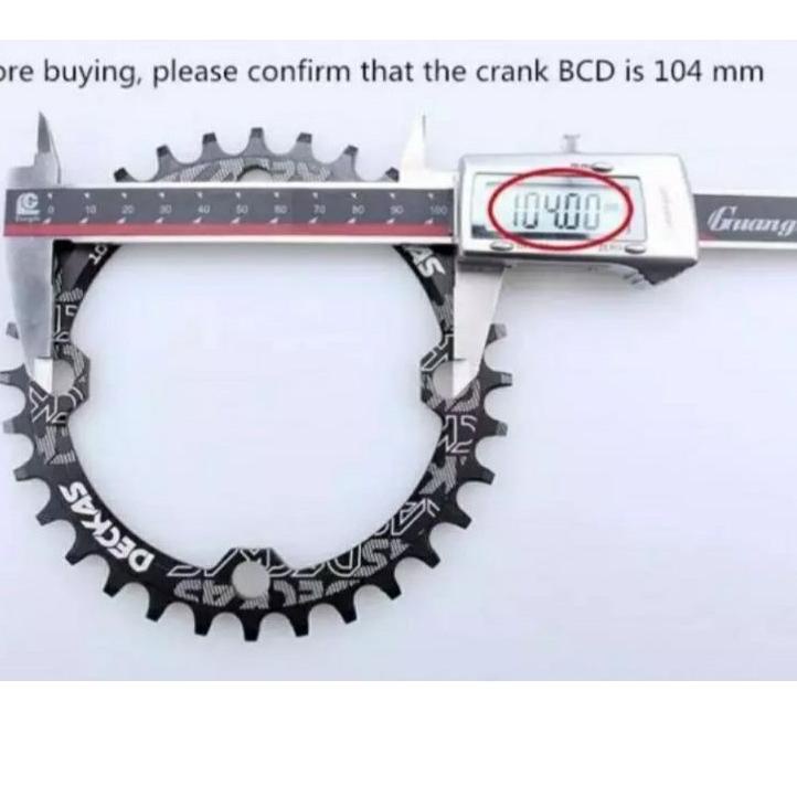 ㊛ Chainring Deckas BCD 104 Narrow Wide 30T/ 32T/34T/36T/38TCNC ㅌ