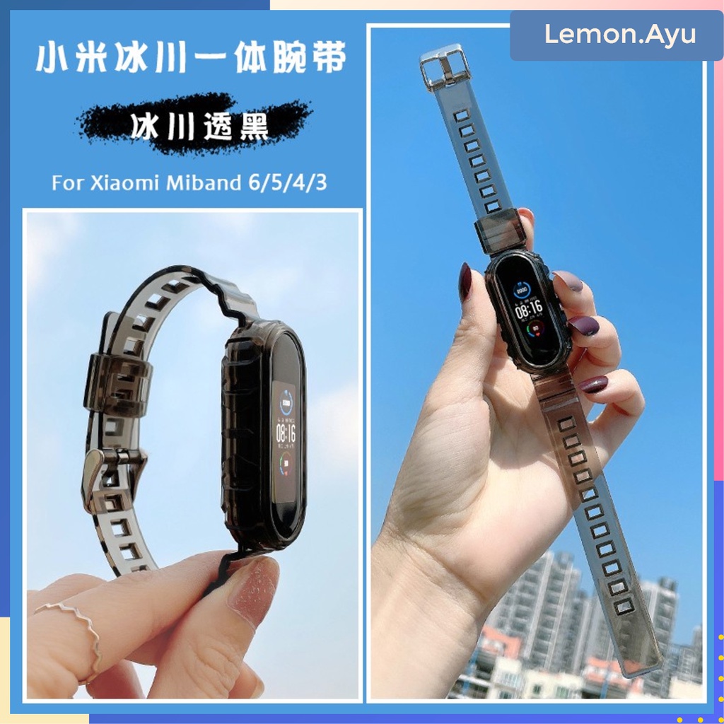 Tali Strap Transparan Xiaomi Mi Band 6/5/4/3 Glacier TPU Soft