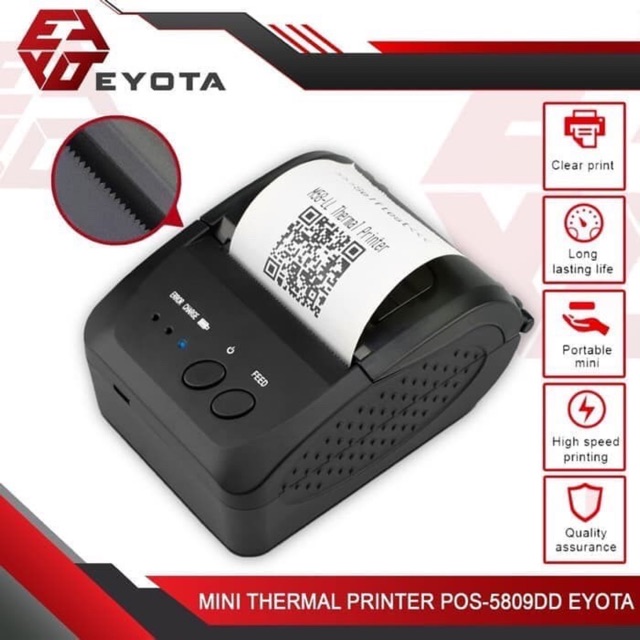 Mini Thermal Printer Bluetooth EYOTA POS-5809DD