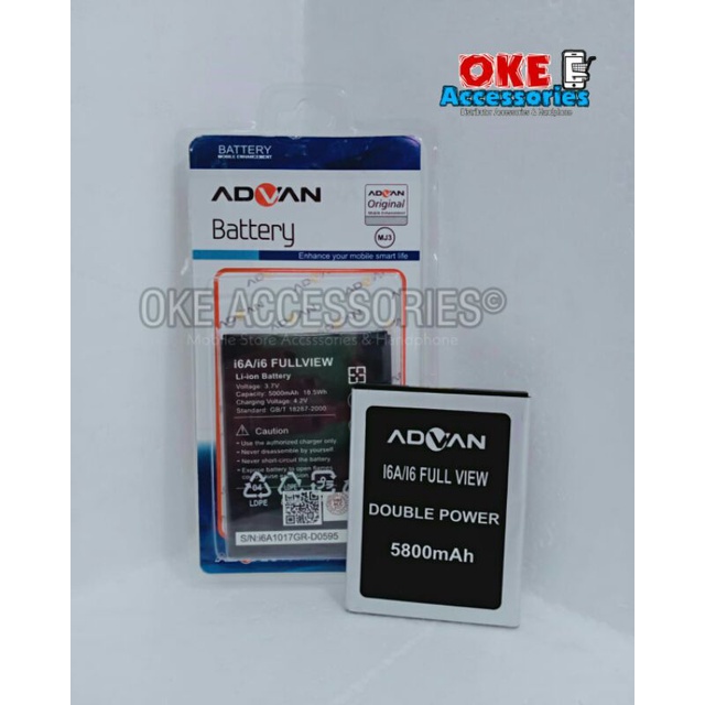Baterai/Batre/Battery HP Advan I6A/I6 Full View