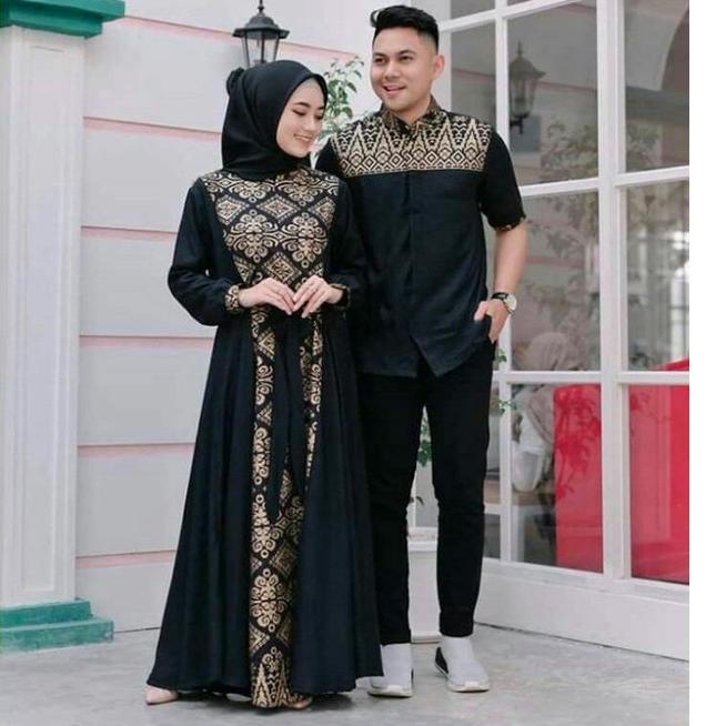 Big Sale.. BAJU BATIK DRESS GAMIS BATIK BROKAT COUPLE PASANGAN / KEMEJA BATIK / GAMIS BATIK / GAMIS 
