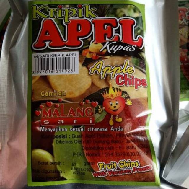 

CM163 KERIPIK APEL APLLE CHIPS KHAS MALANG