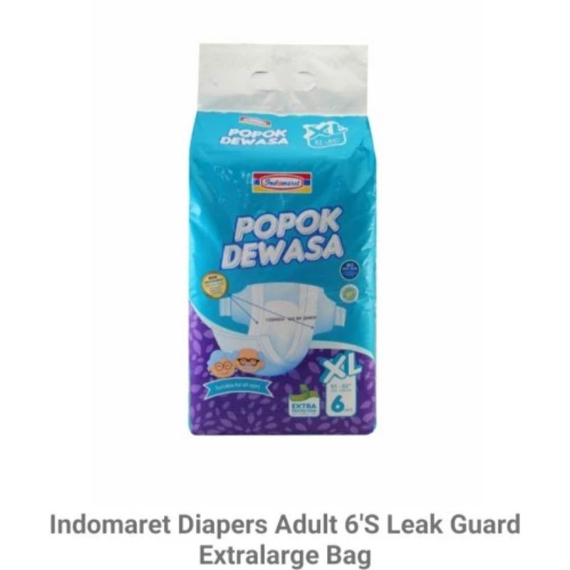 POPOK DEWASA INDOMARET XL6