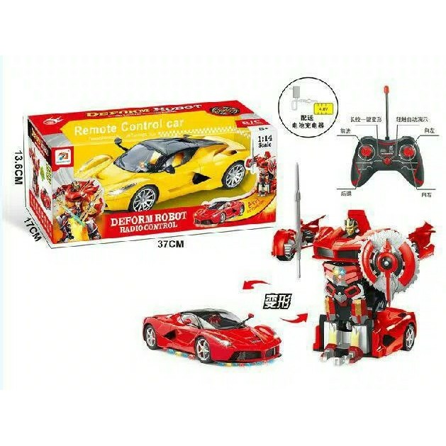 rc mobil 2 in 1 deformation bumblebee mobil robot transformer