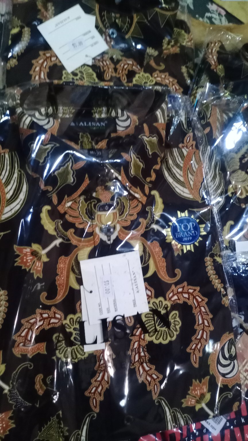 Alisan Kemeja Batik Slimfit Pria Lengan Panjang Batik Print Vol2
