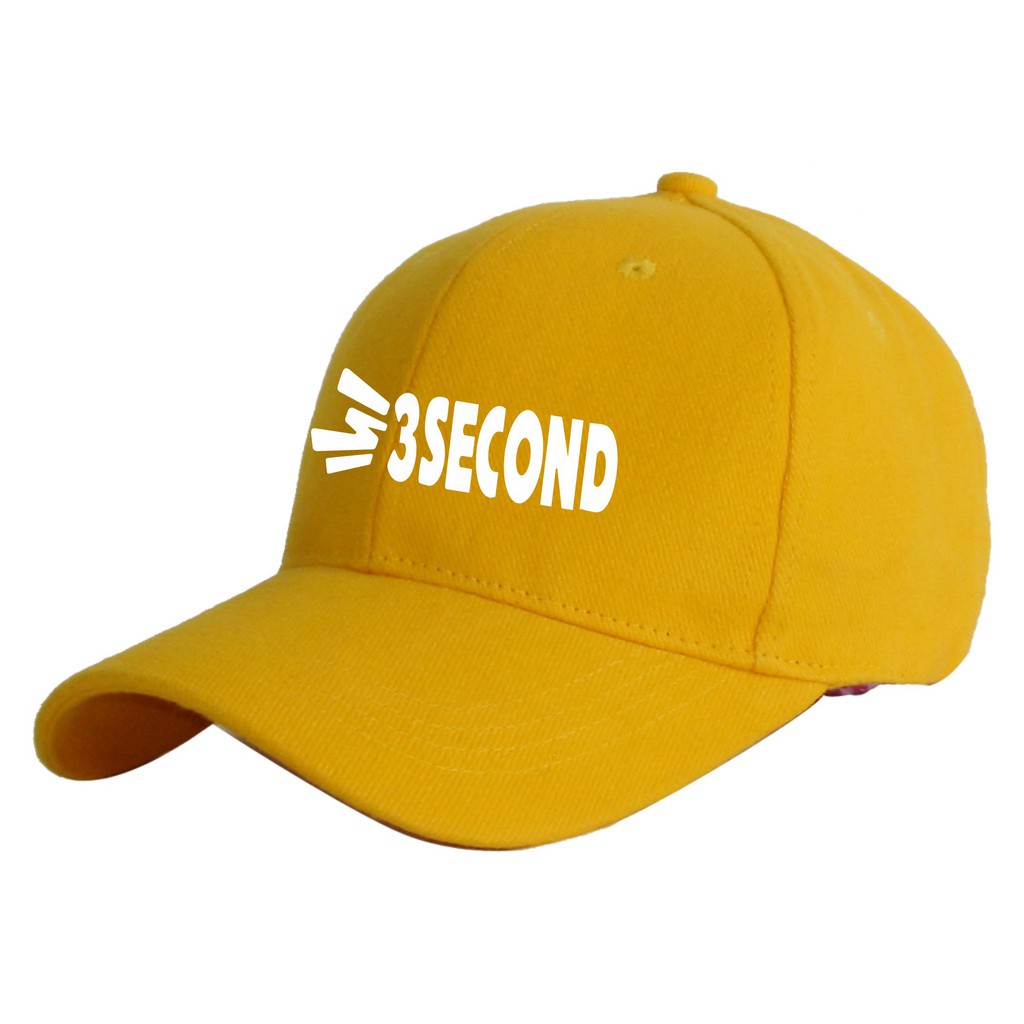 Terbaru Topi Pria Topi Distro Topi Wanita Baseball 3seecond Putih - Kuning Super Premium / storecuan