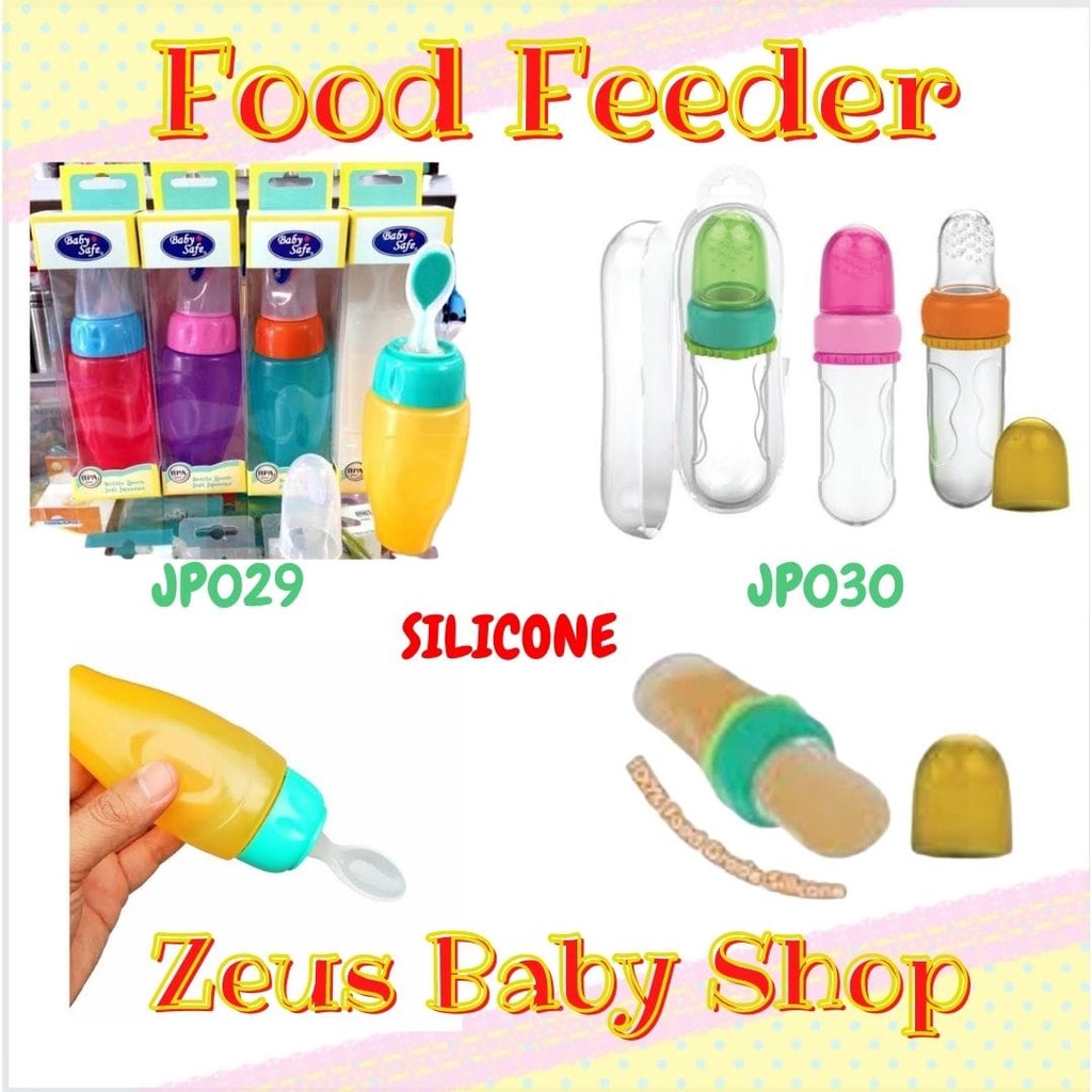 Baby Safe JP029 JP030 Botol Sendok Makan Bayi / Bottle Spoon Babysafe / Feeding Soft Feeder Easy Squeezy