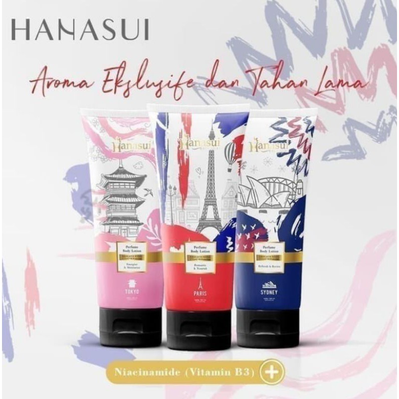 Hanasui perfume body lotion