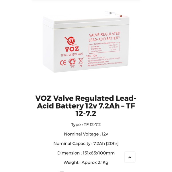 AKI KERING VOZ 12V7AH AKI UPS 12V 7AH