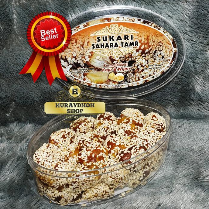 

Kurma Manis / Buah Kurma / Kurma Sukari Isi Keju Wijen Sahara Tamr 500Grm Ready