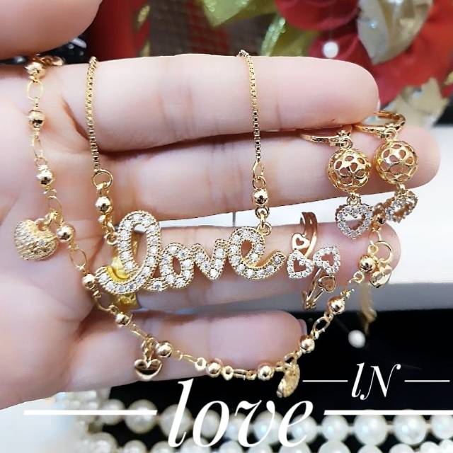 xuping set perhiasan lapis emas 24k 0920k