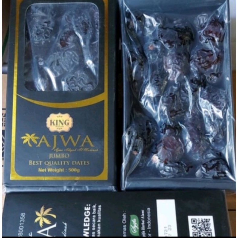 

Kurma Ajwa premium 500g King date Al madinah syifa