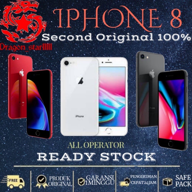 Iphone 8 64GB/256GB Bekas Original | Mulus fullset