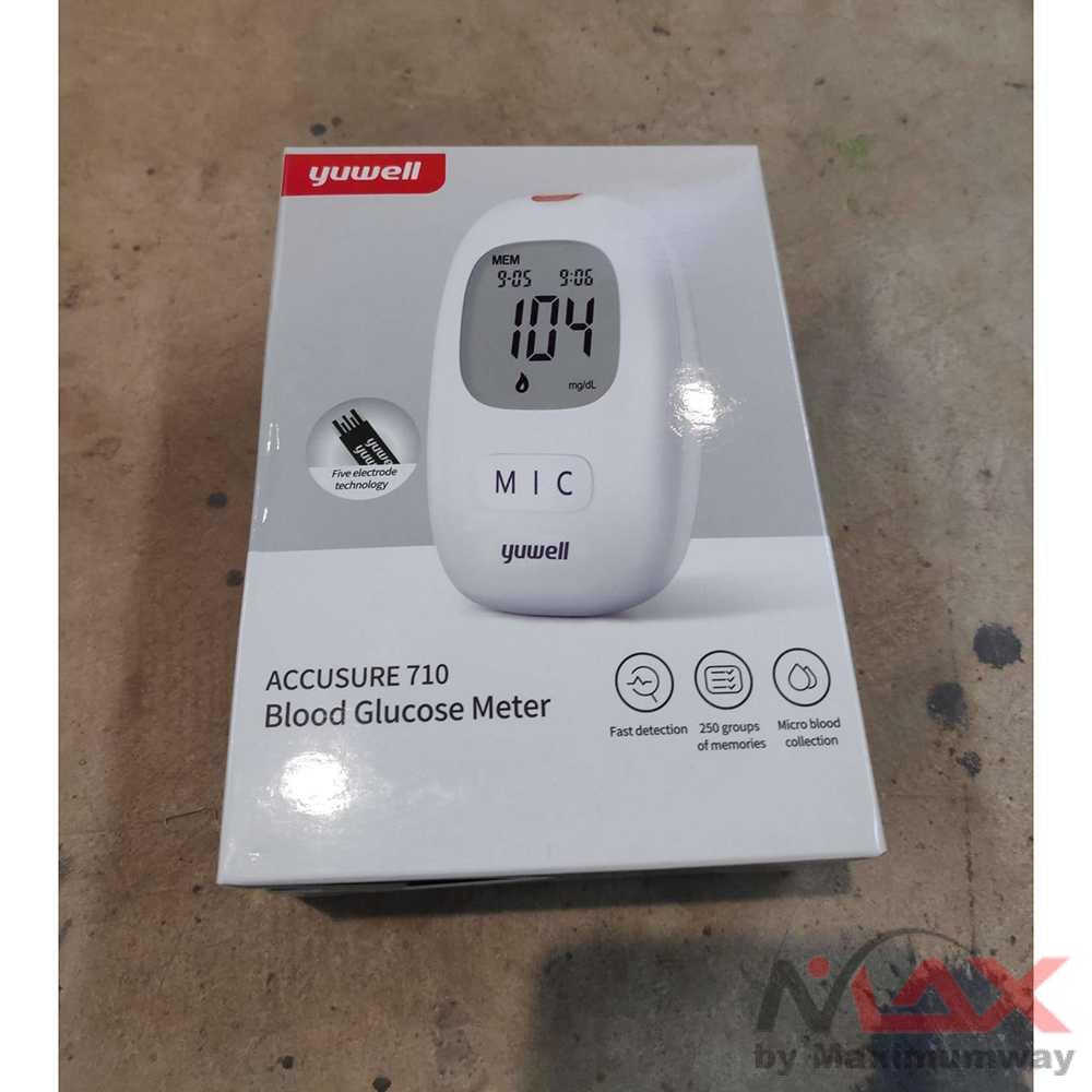 Yuwell Tester Gula Darah Diabetes Blood Glucose Sugar Meter Alat laboratorium dan personal tes gula darah kencing manis penyakit kencing manis testing tester - 710 Warna Putih