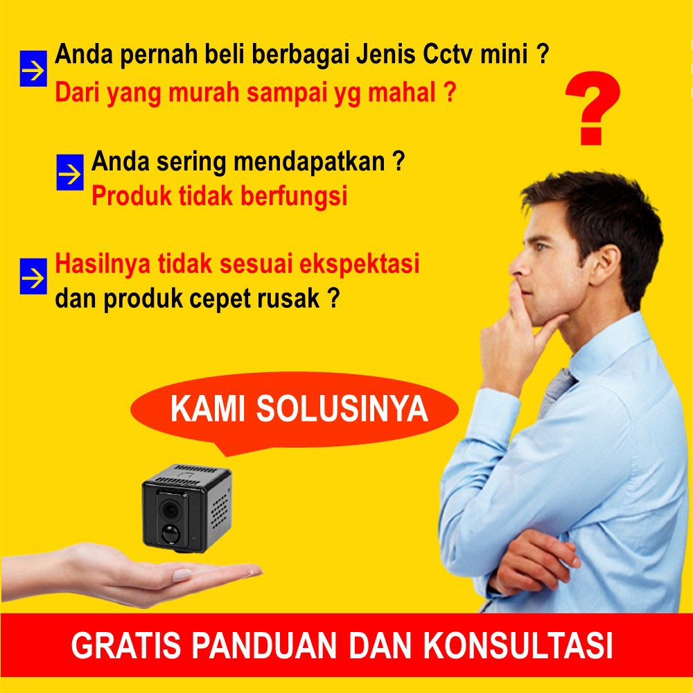 KAMERA KECIL TERSEMBUNYI CAMERA CCTV WIFI PENGINTAI MINI HD SPY CAM HIDDEN IP CAMERA PENGINTIP JS68