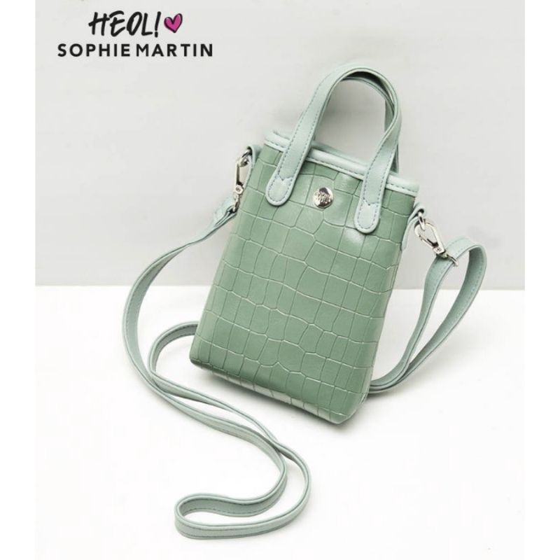 TAS SELEMPANG SOPHIE MARTIN HEOL MINI MINT GREEN BAG