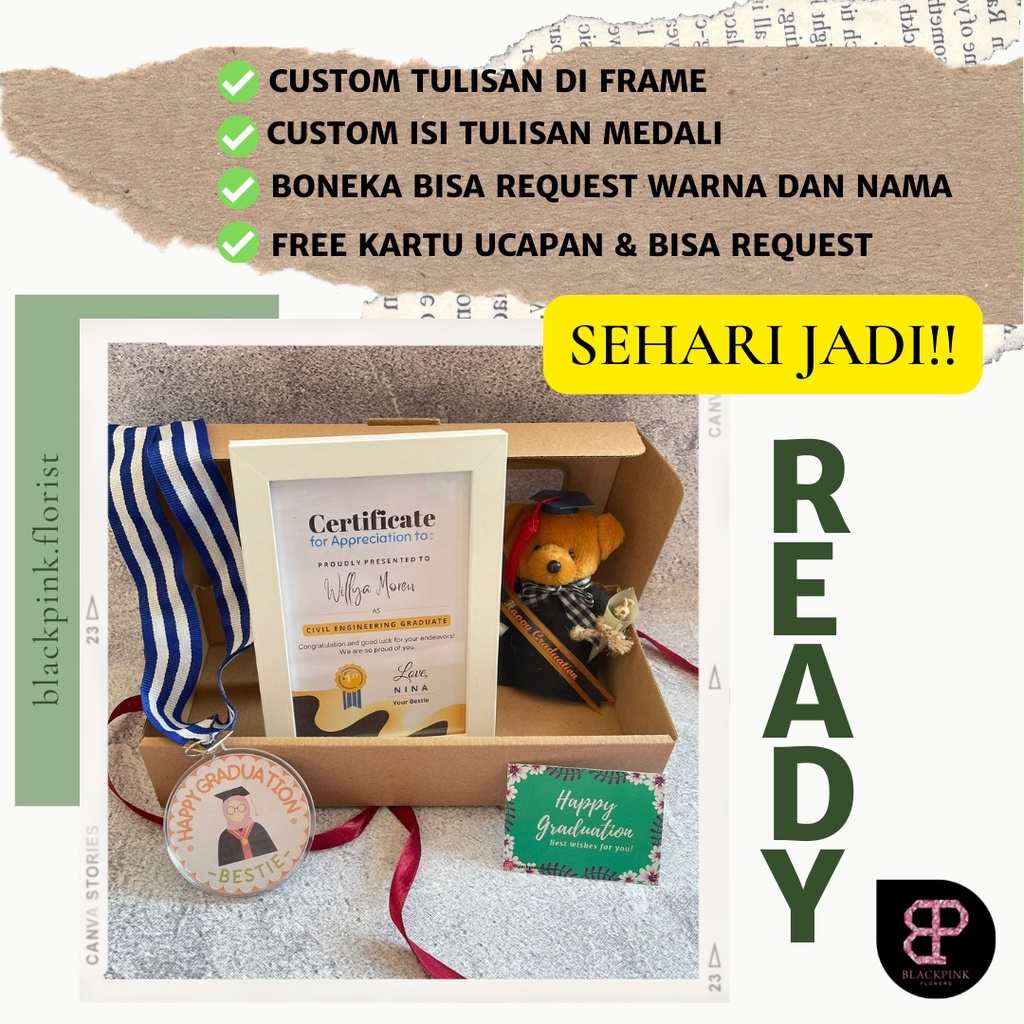 [{READY}] Medali Best Boyfriend + Sertifikat / Kado Ulangtahun Pacar /Bestfriend Award | Hadiah Ulang Tahun / Hampers Gift Box Custom Sertifikat Wisuda Untuk Cowok / Paket Sertifikat Medali Wisuda Sidang Skripsi Anniversary