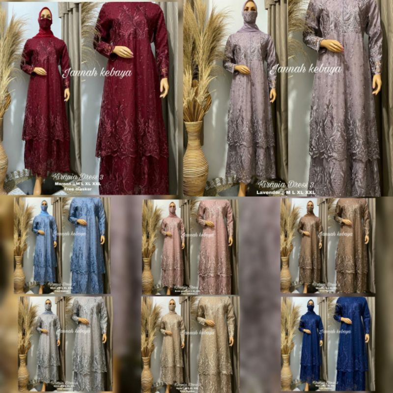 KAIN TILE  BAJU  GAMIS PESTA  GAMIS REMAJAGAMIS KEBAYA MODERN  DRESS  BAJU PESTA BAJU WANITA