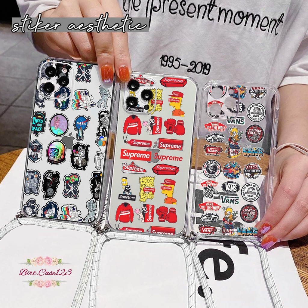 Softcase Slingcase Lanyard Bening STIKER Samsung S20 S11 Edge S20+ S11+ S21 S30 Ultra BC4389