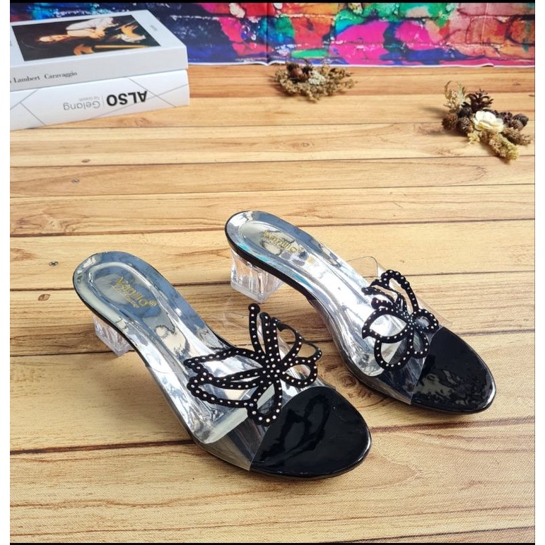 ABBUSHOES  Us 108 hak kaca mutiara 5cm