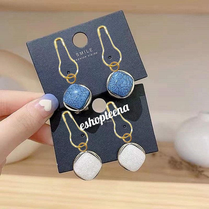 A138 anting hijab segi 4 warna gold_anting jilbab