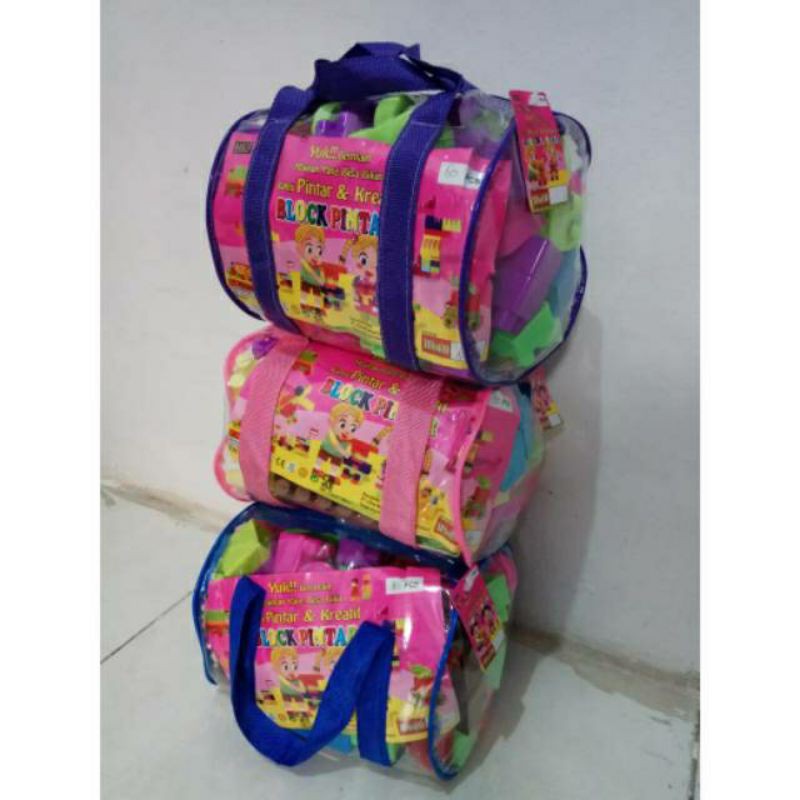Mainan lego blok pintar isi 80 pcs
