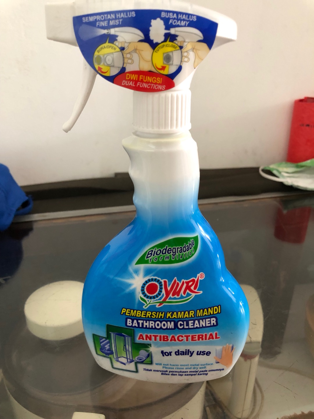 Yuri Bathroom Cleaner Spray 500 Ml - 2 Pcs