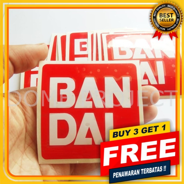 BANDAI STICKER CUTTING SATUAN STIKER MOBIL STIKER KACA MOBIL