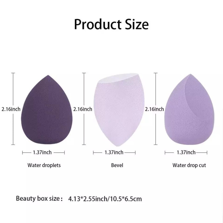 MAKE UP SPONGE BEAUTY BLENDER BOX ISI 4 PCS SPONS BLENDER BEST QUALITY