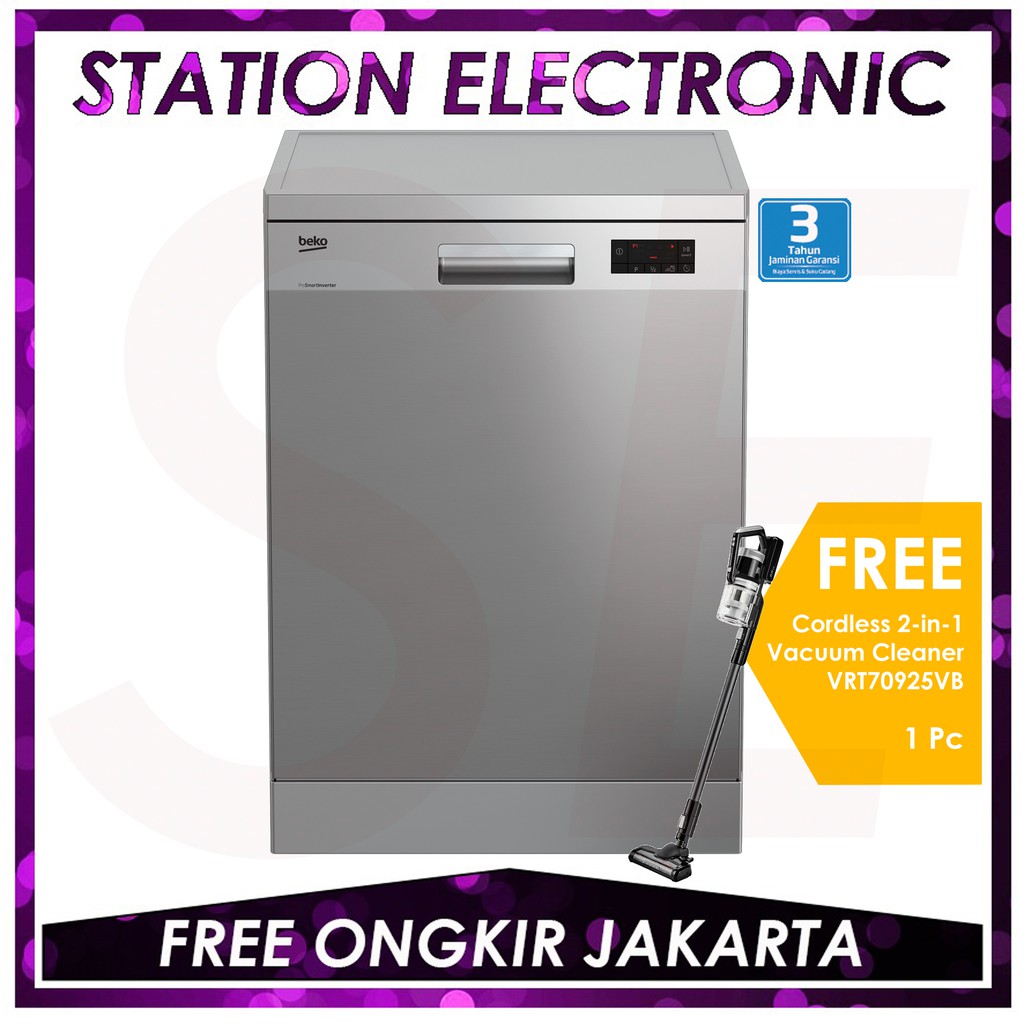 Beko DFN16410X Dishwasher Mesin Pencuci Piring (14 place settings, Full