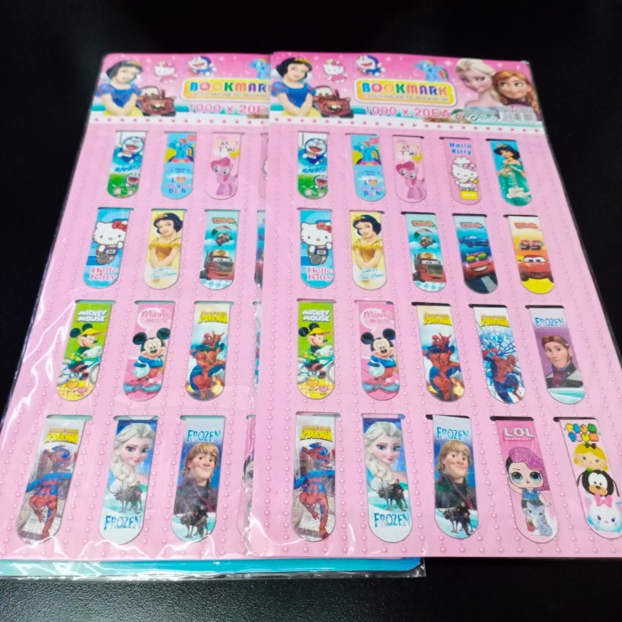 

Mudah Pembatas Buku Magnet Karakter Isi 20Pcs Murah