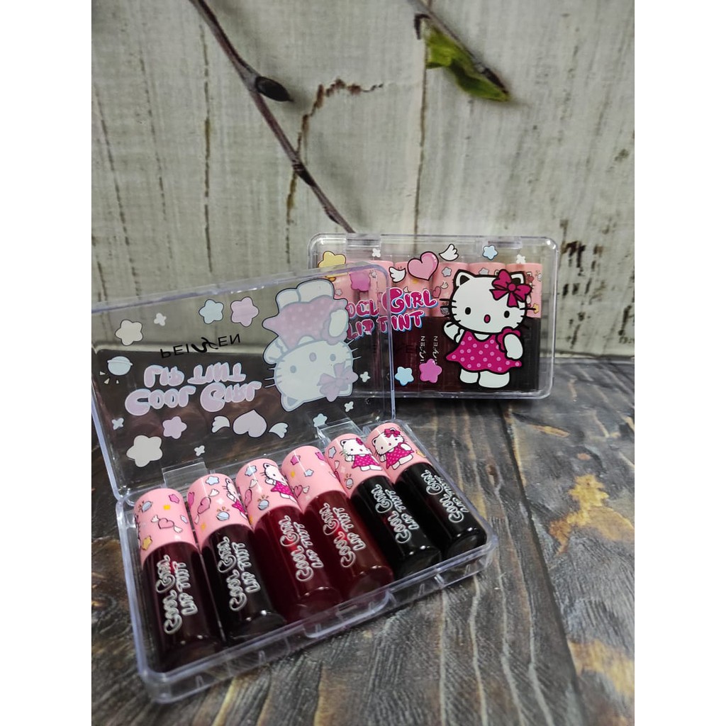 PROMO HARGA  LIP TINT/WATER TINT PNF / PEIYEN RILAKKUMA/HELLO KITTY box