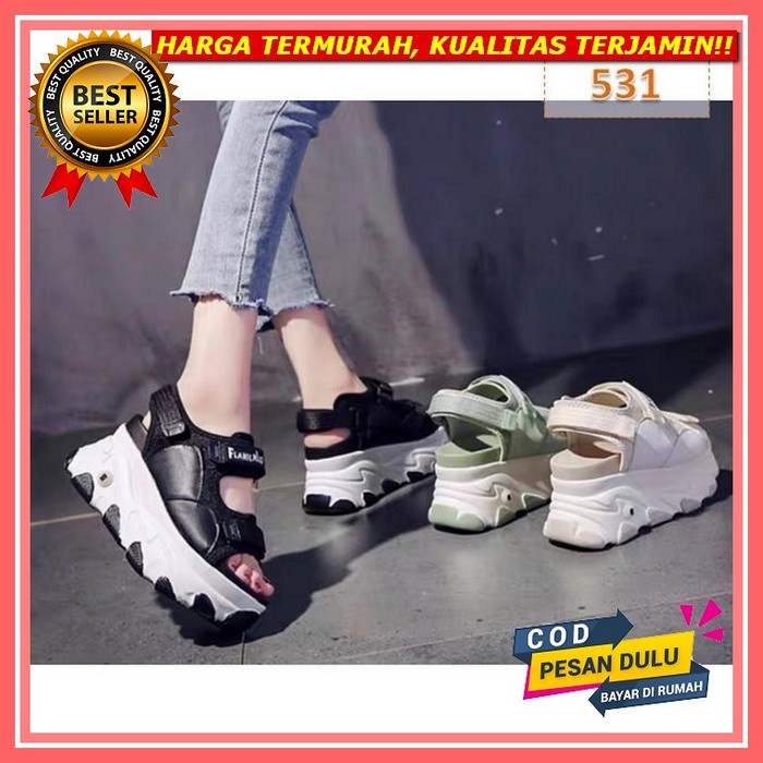 Sandal Sendal Gunung Slop Slip On Tali Karet Webbing Wanita Pria Cewek Cowok Remaja Dewasa Casual Ka