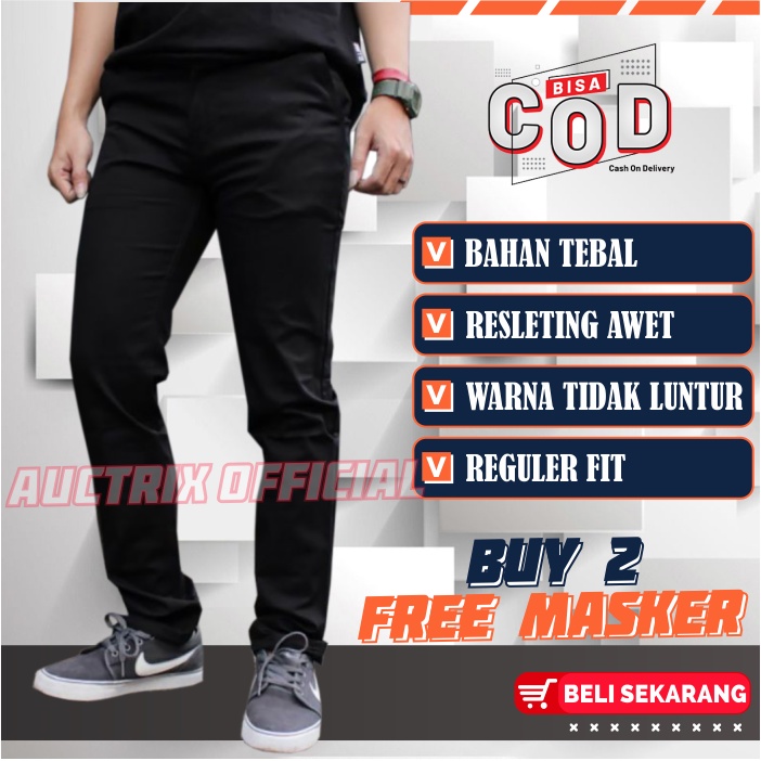 Celana Chino Panjang Pria Big Size Jumbo 27-50 Original Reguler Fit Distro Premium Murah