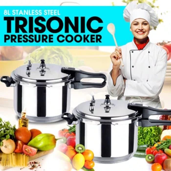 Panci Presto Stainless Trisonic 8 Liter Kualitas Terbaik